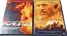 Mission Impossible 2:Tom Cruise DVD 2000, Tears Of The Sun:Bruce Willis DVD 2003