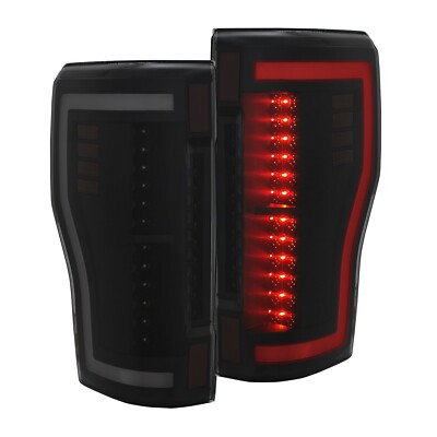 Recon ® - Ford F-250 2018 Chrome Fiber Optic LED Tail Lights