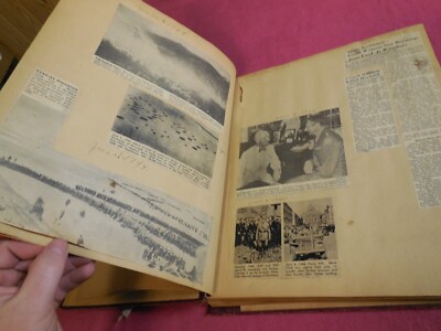 Z5 Scrapbook WW2 Japan Newspaper Clippings Dated photos archives