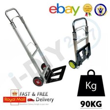 Rolson 90kg Heavy Duty Folding Foldable Hand Trolley Sack Truck Cart