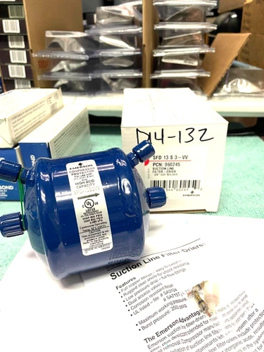 Suction Line Filter Drier, For Burn Out's, Made For 3/8" O.D. TUBING, SFD13S3-VV