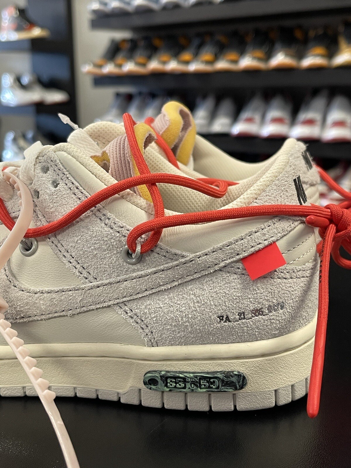 OFF WHITE X NIKE Taglia 6 5 Nike Off White x Dunk Low ""Lotto 33 di 50"" DJ0950 118