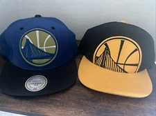 Golden State Warriors Mitchell & Ness Snapback Hats  Lot Of 2