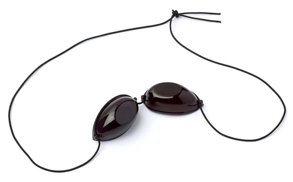 GAFAS PARA TUMBONA CAMA DE BRONCEADO PROTECCIÓN OCULAR UV LÍNEA DELGADA ELÁSTICAS iGOGGLES