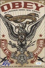 Shepard Fairey "Obey" Artist AUTOGRAPH Signed 8x12 Photo B ACOA