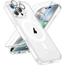 Shockproof Mag Safe Case For iPhone 16 Pro Max 16e 15 14 13 Screen Camera Cover