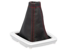 For Subaru Impreza Wrx Sti 2005-2007 Gear Shift Boot Gaiter Leather Stitch Red