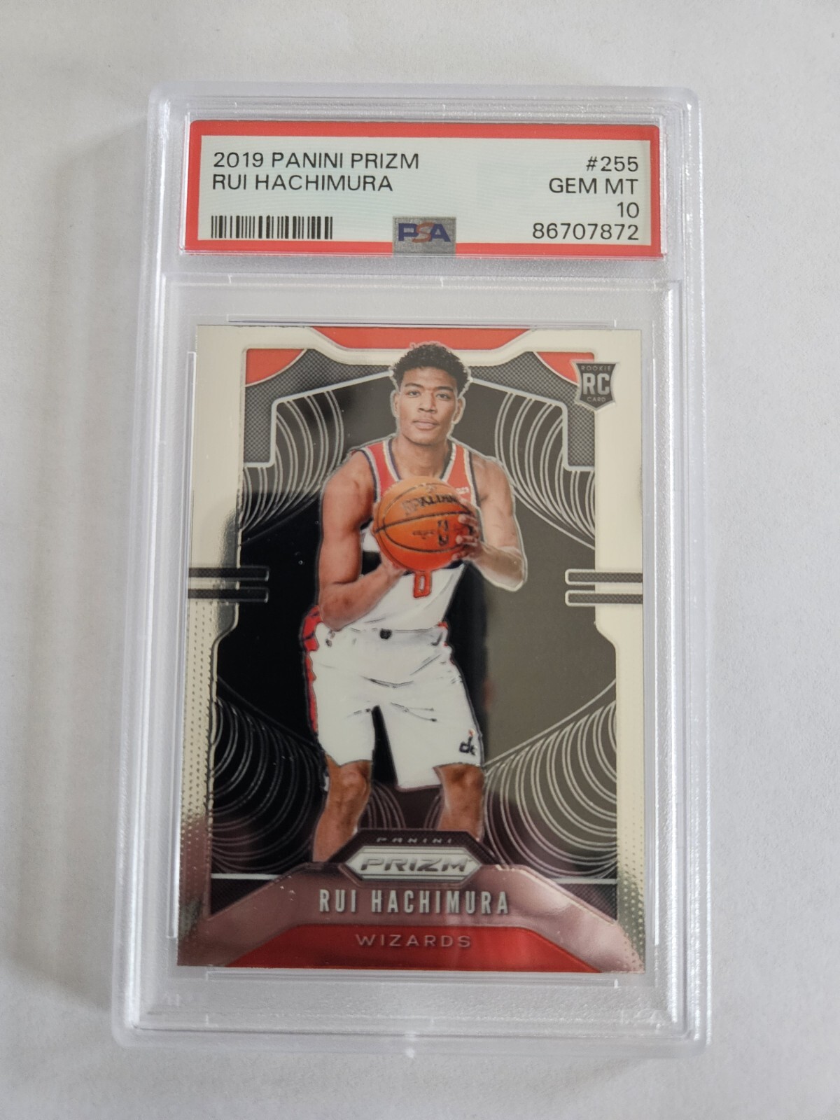 2019 Panini Prizm Rui Hachimura ROOKIE #255 PSA 10
