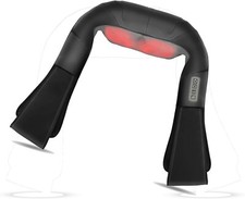 Shiatsu Back Neck and Shoulder Massager with Heat Deep Tissue 3D Kneading Pillow