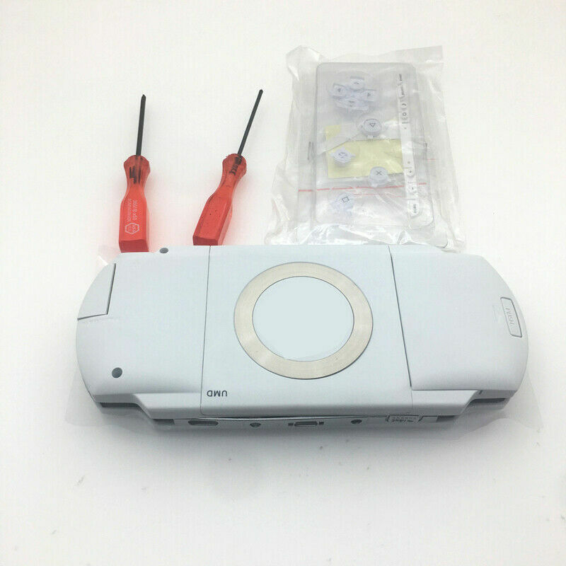 White Shell Full Housing Case Buttons Kits Replacement For