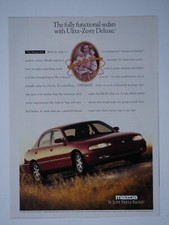 1994 Mazda 626 ES Sedan Vintage Ultra Zesty Deluxe Original Print Ad-8.5 x 11