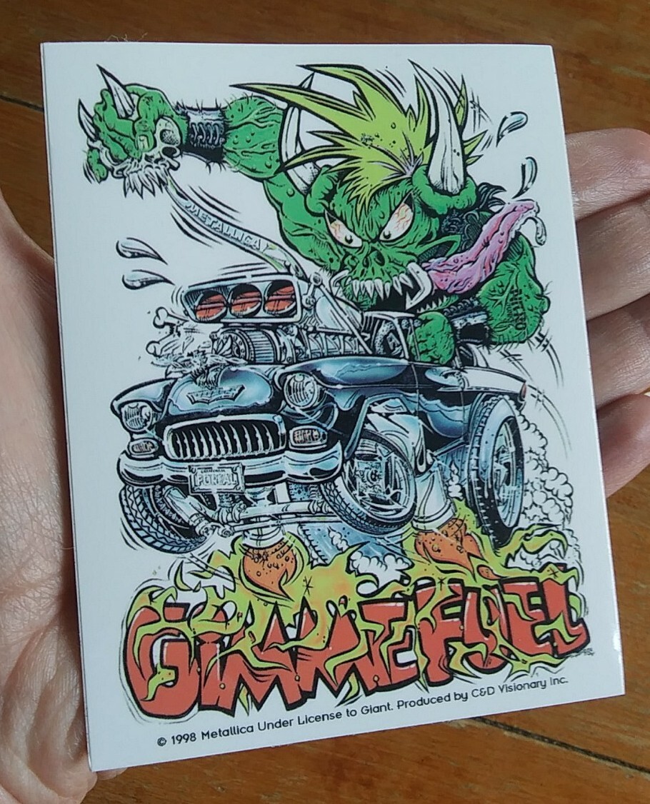 RARE Vintage ORIGINAL ~ Metallica ~ 1998 Gimme Fuel ~ Skateboard