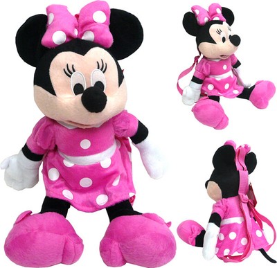 minnie mouse plush backpack