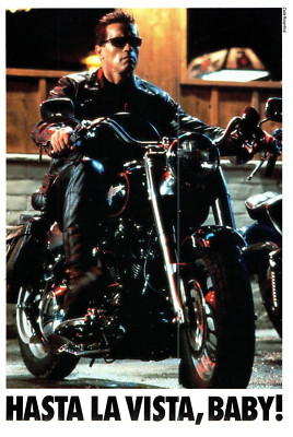 Hasta La Vista, Baby! The Terminator 2 Showtime Advertising Flyer Postcard