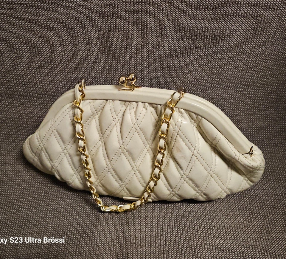 Louvier Paris Theater-Tasche Porschette Clutch Petit Handtasche Echt Leder . - Bild 2 von 4