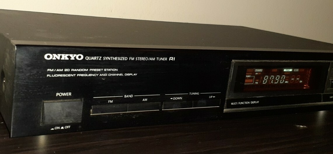 Tuner AM/FM Onkyo T-4000 – Synthétiseur Quartz RI, Sortie RCA – Vintage Hi-Fi Noir