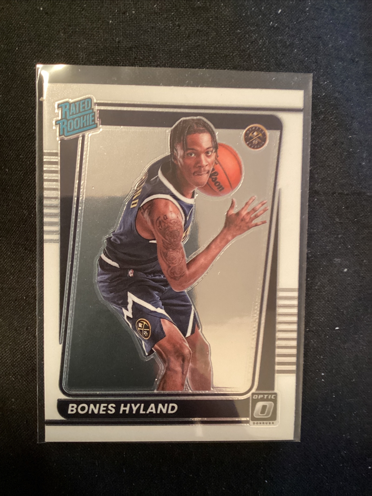2021-22 Donruss Optic Rated Rookie Bones Hyland Nuggets Clippers #194.     JT27