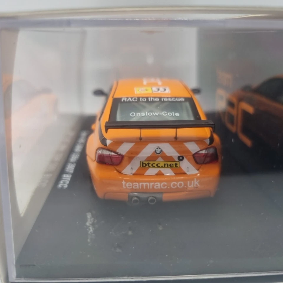 ESCASO MINIMAX 1:43 TEAM RAC BMW 320SI 2007 BTCC DIECAST COCHE DE RALLY EN CAJA Foto 4 de 4