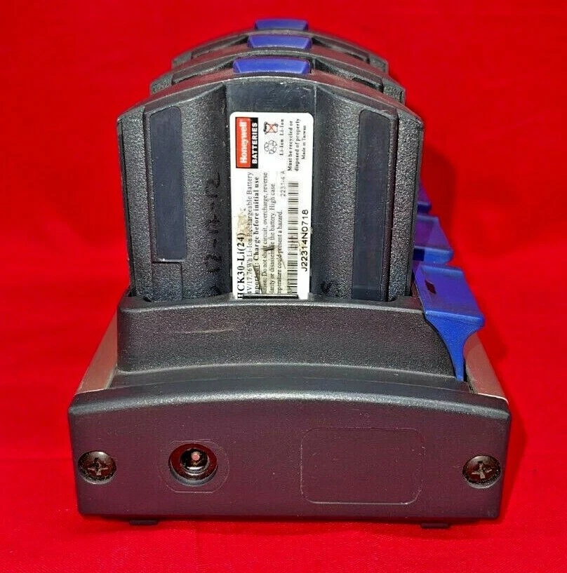 INTERMEC AC1 FOUR SLOT BATTERY CHARGER WITH THREE BATTERIES - Image 2 of 4