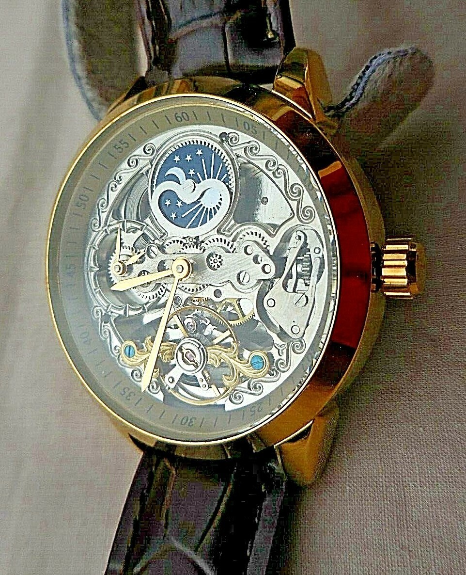 AUTOMATIC FORSINING SKELETON WATCH, TOURBILLON, M… - image 2