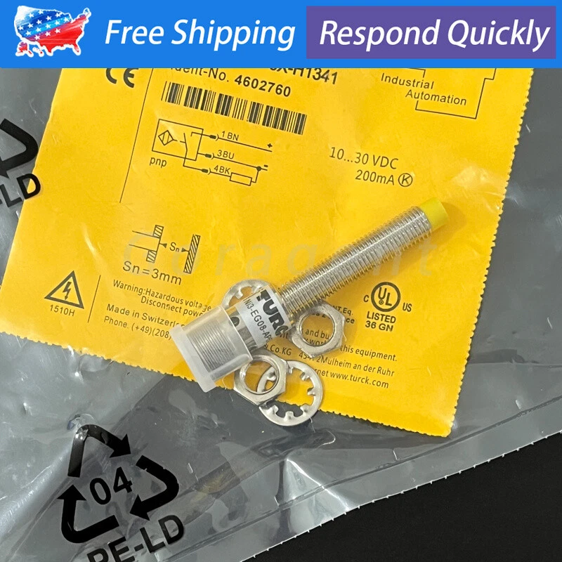 10-30VDC Proximity Switch Sensor For TURCK Ni3-EG08-AP6X-H1341 Ni3EG08AP6XH1341 - Image 2 of 4