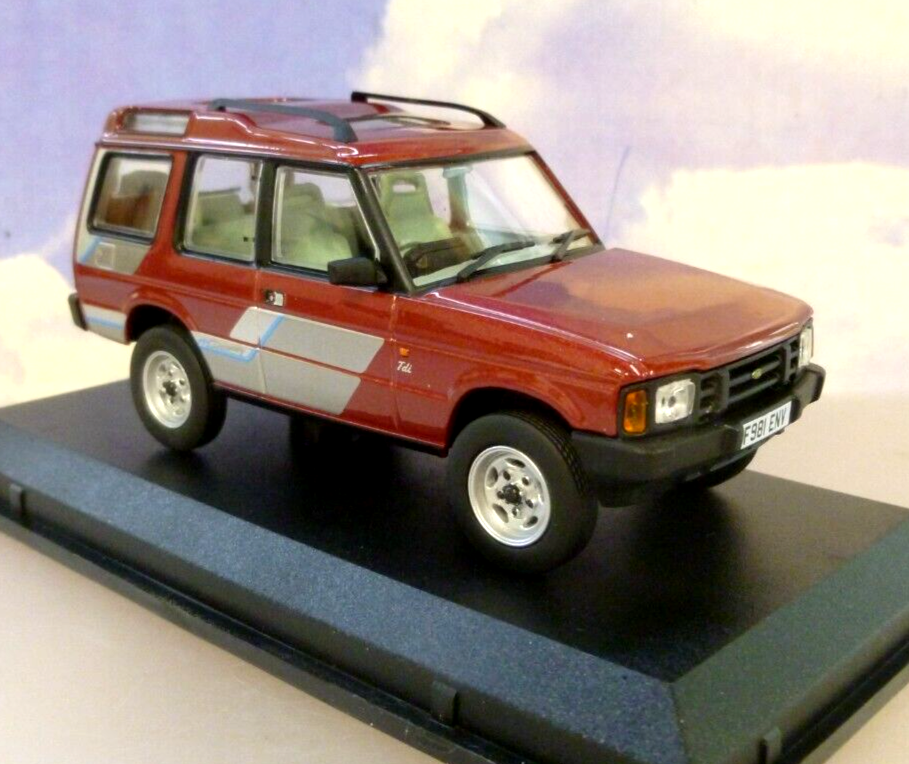 OXFORD DIECAST 1/43 1989 LAND ROVER DISCOVERY 1 I FOXFIRE METALLIC RED 43DS1001