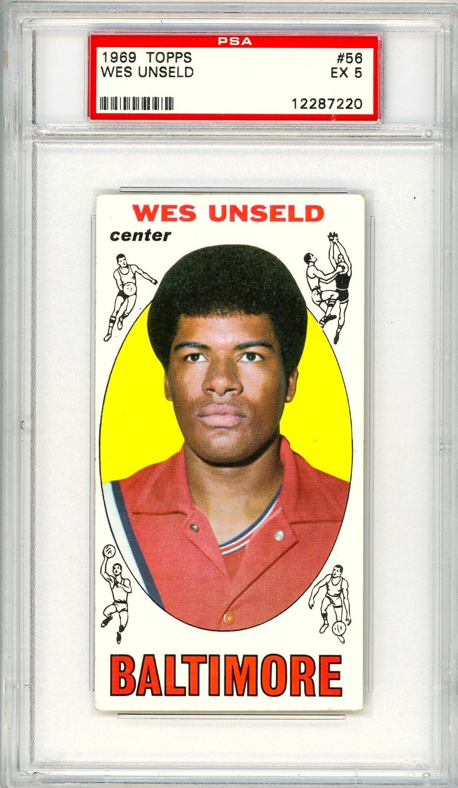 1969 Topps Wes Unseld Rookie #56 PSA 5 P1351