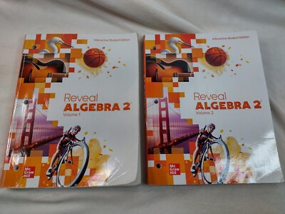 REVEAL ALGEBRA 2 Interactive Student Edition Volume 1 & 2 Paperback Book Set