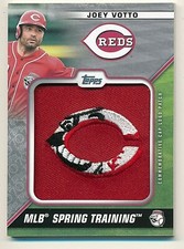 2021 Topps Series 1 JOEY VOTTO Spring Training Cap Logo Patch Relic #40/70