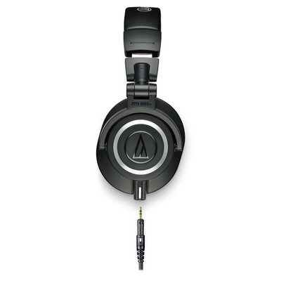 Audio Technica ATHM50X Black Studio Monitor Headphones + Case & Cables ATH-M50X！