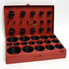 407pc SAE O-Ring Seal Assortment Kit Black Nitrile Rubber NBR Hydraulic Fittings