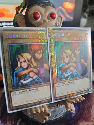 Yugioh TCG Gemini Elf Prismatic Secret Rare Ra03-EN109 2x
