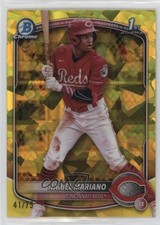 2025 Bowman Sapphire Chrome Prospects Yellow 41/75 Naibel Mariano #BCP-99 v9t
