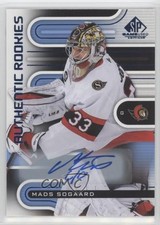 2022 Upper Deck SP Game Used Authentic Rookies Blue Mads Sogaard Rookie Auto RC