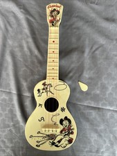 Vintage Carnival Toy Guitar Cowboy Branding Irons Lasso Southern Radio RCA Week