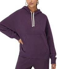 Champion Women's Vintage Wash Hoodie - Comfort Wash Rock on Purple - Medium