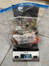 2 lb Craft Jewelry Mixed Lot Some wearable Bracelet Earrings Chain