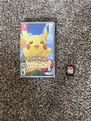 Pokemon Let's Go Pikachu - Nintendo Switch TESTED WORKING GAME & CASE
