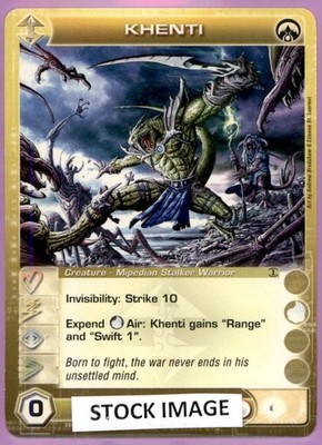 (SDLC-055) KHENTI Mipedian Stalker Warrior CHAOTIC CARD SPECIAL ONLY $1.25