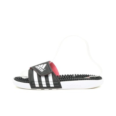 adidas Damen Sandalen EU 40,5 Badesandale Massage Slides Schwarz Weiß