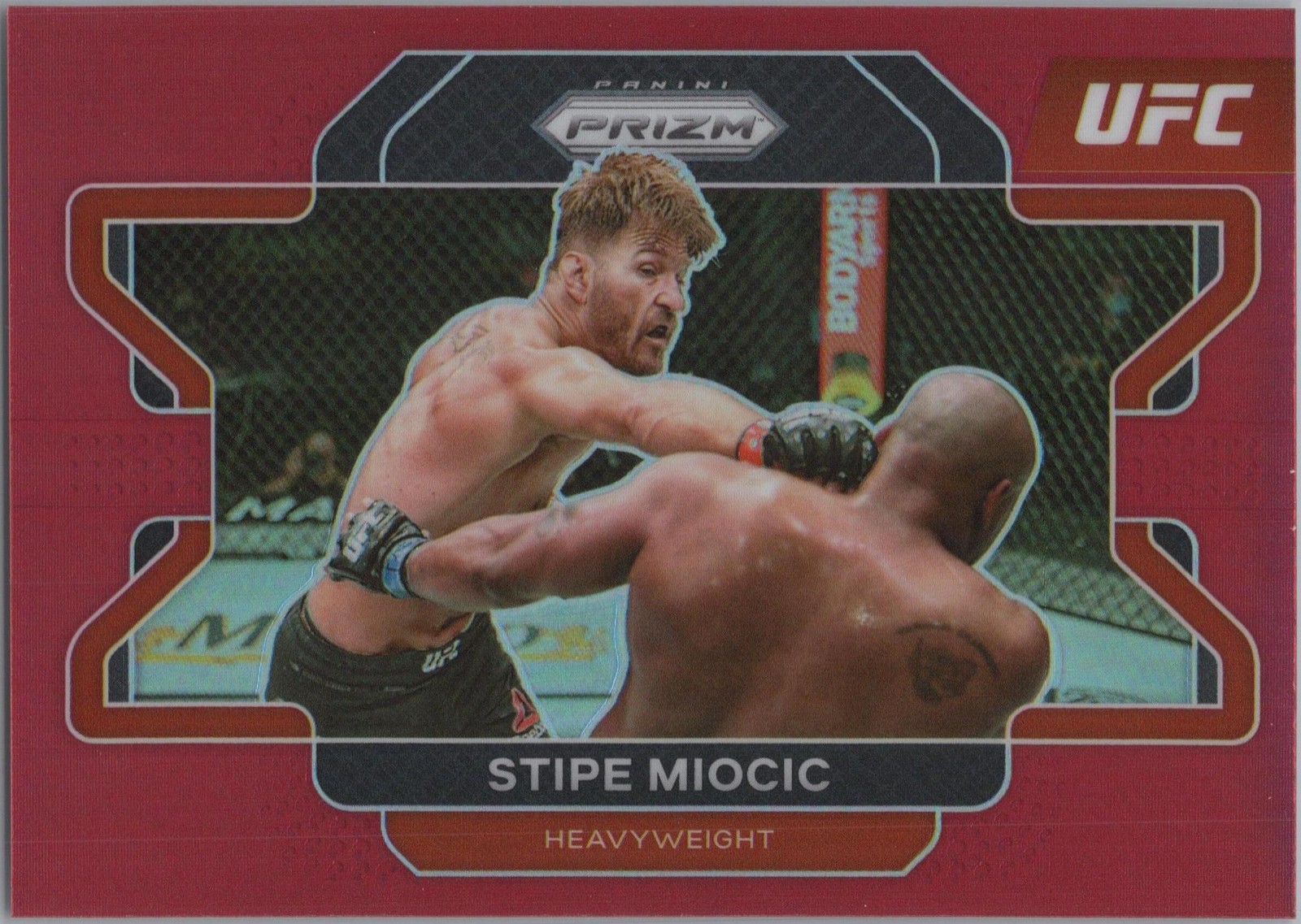 2022 Panini Prizm UFC #100 Stipe Miocic Red Prizms #/299