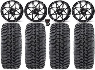 ITP Tornado 14'' Wheels Black 32'' Regulator Tires Polaris Sportsman