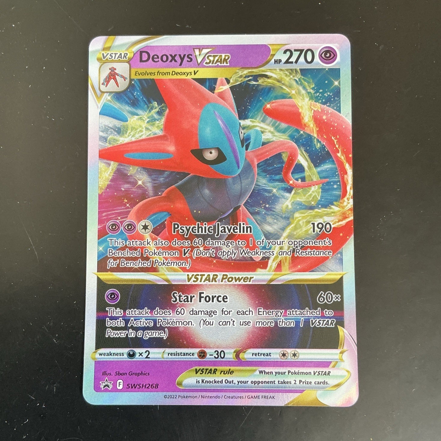 Pokémon Deoxys VSTAR SWSH268 SWSH: Sword & Shield Promo Cards Promo Holo