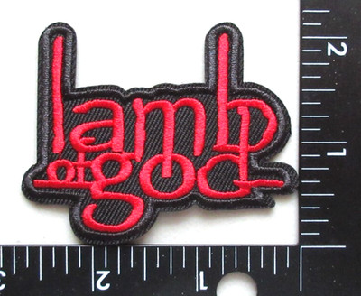  LAMB OF GOD METAL BAND MUSIC BATTLE JACKET VEST EMBROIDERED IRON ON PATCH