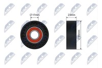 Spannrolle Keilriemen NTY RNK-FR-039 FüR Ford MAX WA6 Mondeo 4 BA7 Turnier 2