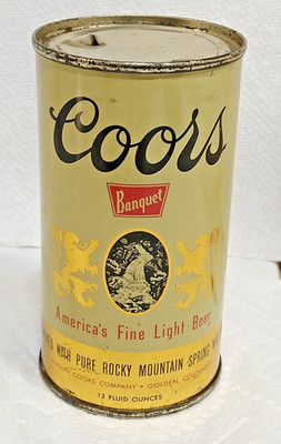 Nice Red stripe Coors Flat top Beer Can