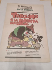 Topolino e la Barriera invisibile Fumetto il Messaggero supplemento del 24/06/89