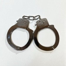 Vintage Handcuffs Die Cast Metal Cosplay Costume No Key Needed Halloween