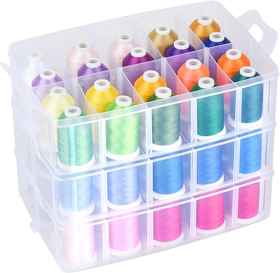 Complete Embroidery Starter Set - 63 Vibrant Colors - Image 3 of 4