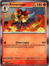 Armarouge 012/084 Rare Pitch Black Pokemon Holo Near Mint